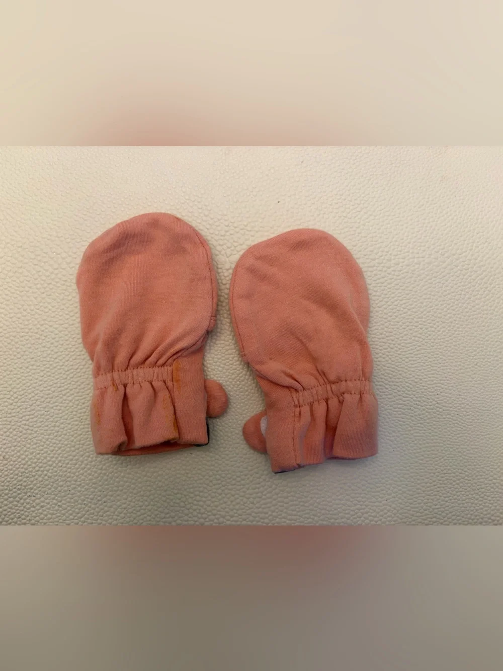 Goumi kids orange velcro mittens